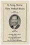 Thumbnail image of item number 1 in: '[Funeral Program for Kevin Michael Brown, July 19, 2003]'.