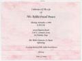 Thumbnail image of item number 1 in: '[Funeral Program for Robbie Powell Brown, November 1, 1999]'.
