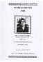 Pamphlet: [Funeral Program for Catherine Campbell, January 31, 1978]