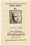 Thumbnail image of item number 1 in: '[Funeral Program for George W. Carpenter, October 3, 1973]'.