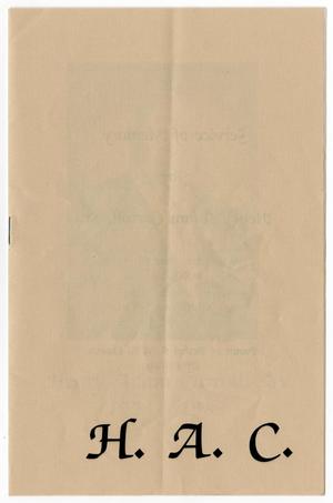 Primary view of object titled '[Funeral Program for Henry Adam Carroll, Sr., June 28, 1989]'.