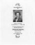 Primary view of [Funeral Program for Susan V. Carruthers, July 27, 1988]