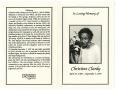 Thumbnail image of item number 3 in: '[Funeral Program for Christine Clardy, September 14, 1991]'.