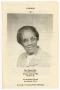 Pamphlet: [Funeral Program for Alberta Clark, April 3, 1984]