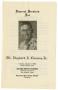 Thumbnail image of item number 1 in: '[Funeral Program for Hayward Clemons, Jr., January 5, 1982]'.