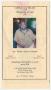 Thumbnail image of item number 1 in: '[Funeral Program for Walter Cockrum, November 15, 2008]'.