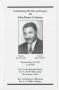 Thumbnail image of item number 1 in: '[Funeral Program for John Henry Coleman, May 29, 2007]'.