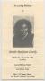 Primary view of [Funeral Program for Jennifer Rae Grant Conerly, August 26, 1992]