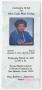 Pamphlet: [Funeral Program for Lula Mae Corley, March 13, 2002]
