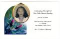 Pamphlet: [Funeral Program for Mrs. Villa Glasco Dansby, January 24, 2004]