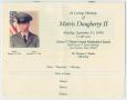 Pamphlet: [Funeral Program for Morris Daugherty, II, September 21, 1998]
