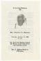 Thumbnail image of item number 1 in: '[Funeral Program for Mrs. Florence G. Dawson, January 19, 1988]'.