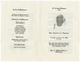 Thumbnail image of item number 3 in: '[Funeral Program for Mrs. Florence G. Dawson, January 19, 1988]'.
