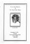Pamphlet: [Funeral Program for Susie May Dimry, December 10, 2001]