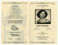 Thumbnail image of item number 3 in: '[Funeral Program for Janie Dominique, August 22, 2009]'.