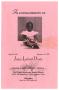 Thumbnail image of item number 1 in: '[Funeral Program for Joyce LaGail Doxie, September 16, 1995]'.