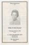 Thumbnail image of item number 1 in: '[Funeral Program for Willie B. Pork Drummer, October 14, 1992]'.