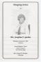 Pamphlet: [Funeral Program for Josephine F. Gardner, January 25, 1993]