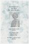 Thumbnail image of item number 1 in: '[Funeral Program for Annie Mae Goins, December 15, 1995]'.