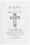 Primary view of [Funeral Program for Clarence Clifton Green, August 11, 1966]
