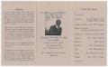 Thumbnail image of item number 3 in: '[Funeral Program for Willis W. Hysaw, December 16, 1989]'.