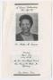 Pamphlet: [Funeral Program for Hattie M. Inman, May 7, 1985]