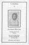 Pamphlet: [Funeral Program for Rowena Ellison Irving, October 30, 1991]