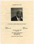 Thumbnail image of item number 1 in: '[Funeral Program for Alfred James Lewis, April 30, 2008]'.