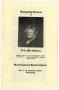 Pamphlet: [Funeral Program for Lillie Mae Maddox, August 31, 1987]