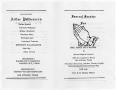 Thumbnail image of item number 3 in: '[Funeral Program for Peggy Dell Mathis, October 28, 1971]'.