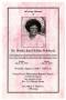 Pamphlet: [Funeral Program for Shirley Jean Holiday Robinson, August 3, 2006]
