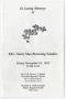 Pamphlet: [Funeral Program for Annie Mae Browning Sanders, November 10, 1995]