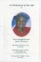 Pamphlet: [Funeral Program for Doris Rayford Scott, January 8, 2004]