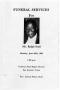 Pamphlet: [Funeral Program for Ralph Scott, June 20, 1983]