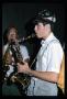 Photograph: [Saxophonist of the Wurstfest Opa Band]