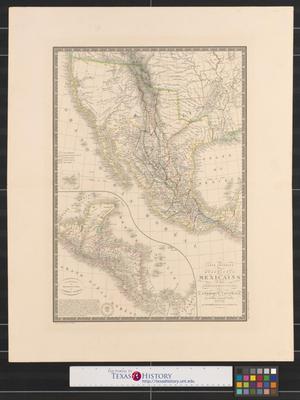 Primary view of object titled 'Carte générale des États-Unis Mexicains et des provinces-unies de l'Amérique Centrale.'.