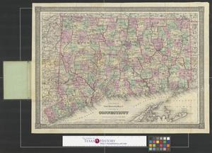 Primary view of object titled 'Colton's new township map of the state of Connecticut'.