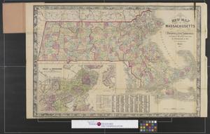 Primary view of object titled 'New map of Massachusetts : compiled from the latest and best authorities.'.