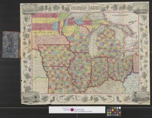 Primary view of object titled 'Map of the western states.'.