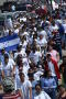 Primary view of [The flag of Honduras is carried during the march]