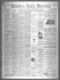 Primary view of Houston Daily Mercury (Houston, Tex.), Vol. 6, No. 94, Ed. 1 Saturday, December 27, 1873