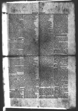 Primary view of Mexican Citizen (Austin, Tex.), Ed. 1 Thursday, May 26, 1831