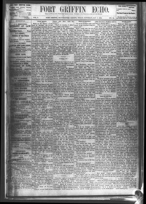 Primary view of Fort Griffin Echo (Fort Griffin, Tex.), Vol. 2, No. 52, Ed. 1 Saturday, January 8, 1881