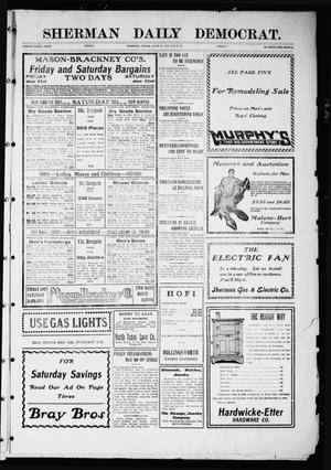 Primary view of object titled 'Sherman Daily Democrat (Sherman, Tex.), Vol. 26, Ed. 1 Friday, June 21, 1907'.