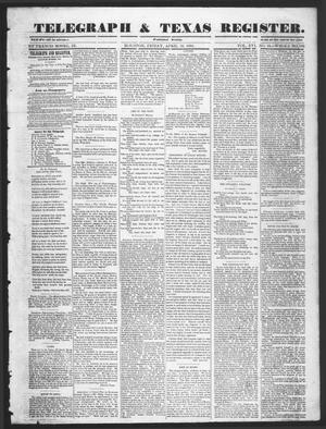 Primary view of Telegraph & Texas Register (Houston, Tex.), Vol. 16, No. 16, Ed. 1 Friday, April 18, 1851