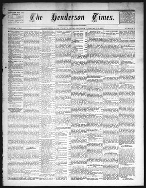 Primary view of The Henderson Times.  (Henderson, Tex.), Vol. 31, No. 3, Ed. 1 Thursday, January 16, 1890