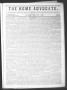 Newspaper: The Home Advocate. (Jefferson, Tex.), Vol. 1, No. 45, Ed. 1 Saturday,…