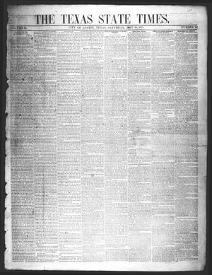 Primary view of The Texas State Times (Austin, Tex.), Vol. 2, No. 24, Ed. 1 Saturday, May 19, 1855