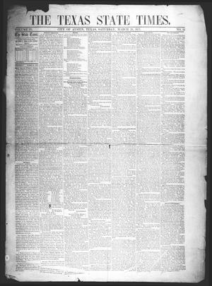 Primary view of The Texas State Times (Austin, Tex.), Vol. 4, No. 12, Ed. 1 Saturday, March 28, 1857