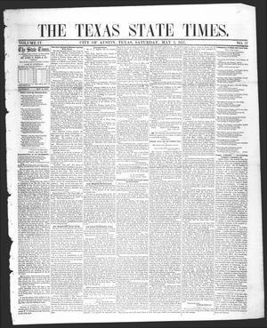 Primary view of The Texas State Times (Austin, Tex.), Vol. 4, No. 17, Ed. 1 Saturday, May 2, 1857